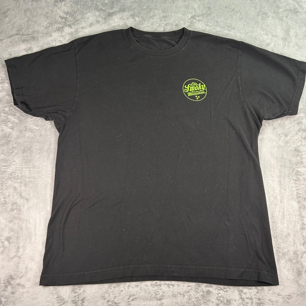 Ole Smoky Tennessee Moonshine T-Shirt Black Mountain Muscle Bigfoot Mens XL
